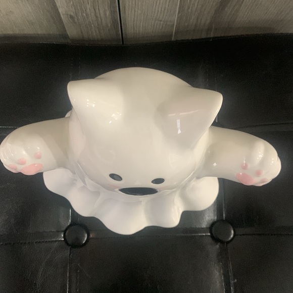 New Goblin & Ghoul Halloween Kitty Cat Scary Ghost Ceramic Figurine - Picture 8 of 9